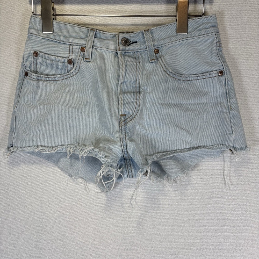 Levi's 501 Women's Denim Jeans Blue, Cut-Off, with Button Fly Big E Size 26